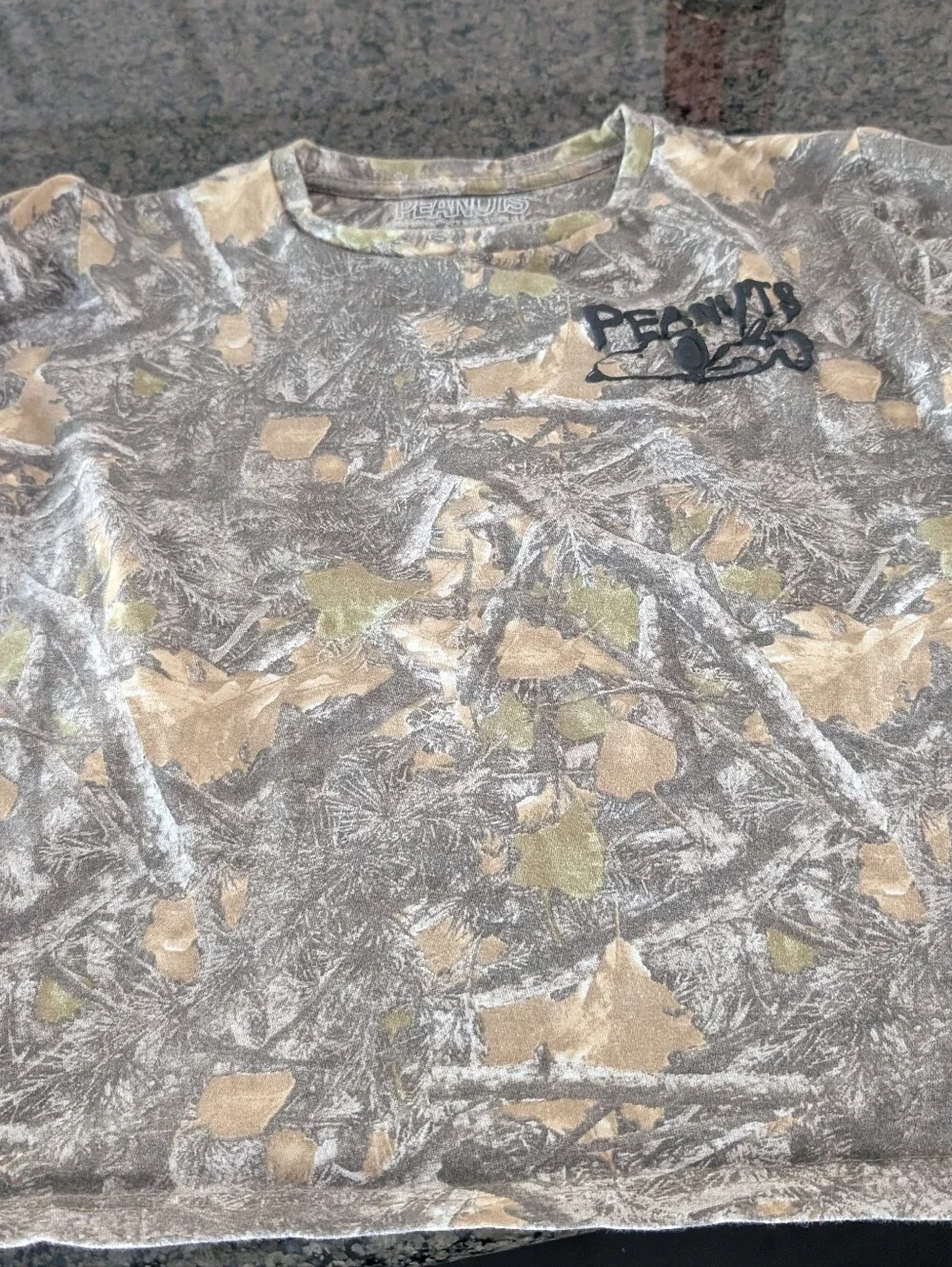 Camo Shirt Boys Large Peanuts Youth